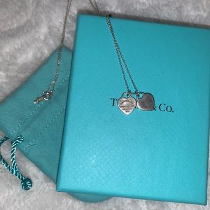 Tiffany & Co Double Heart Tag Pendant